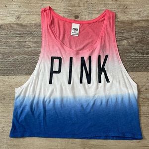 VS Pink Red, White & Blue Cropped Muscle Tank in size S!